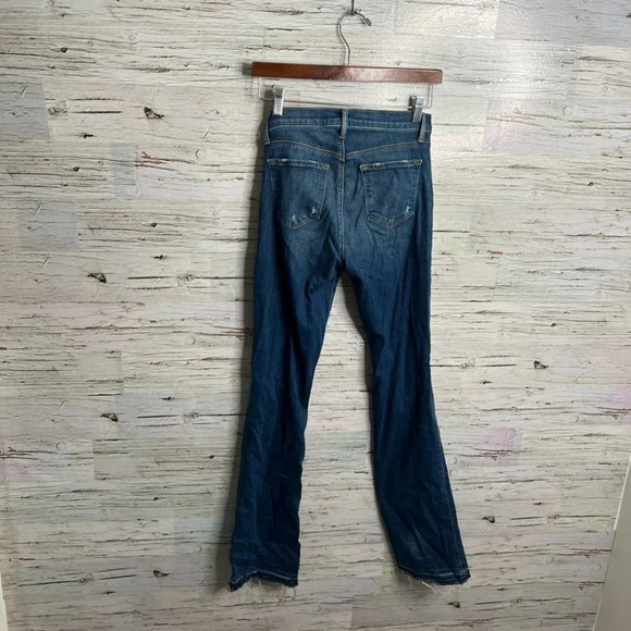 J Brand Brya Breathless distressed boot cut jeans distressed  raw hem size 26 - Picture 7 of 11